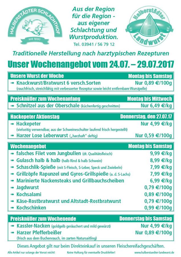 Unser Wochenangebot