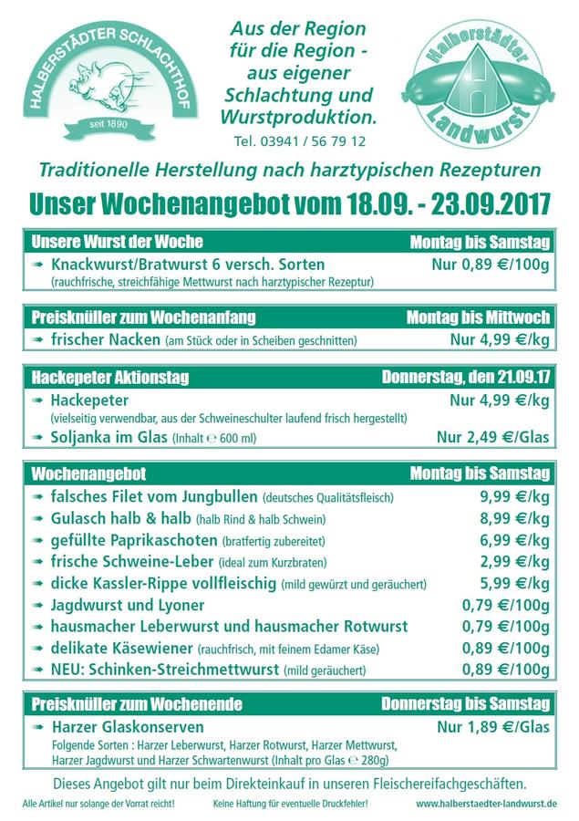 Unser Wochenangebot