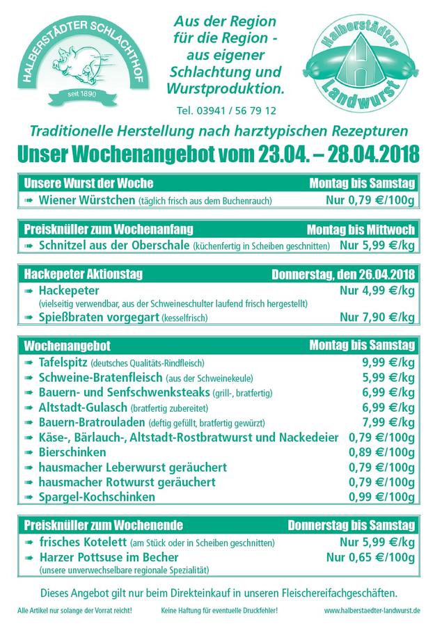 Unser Wochenangebot