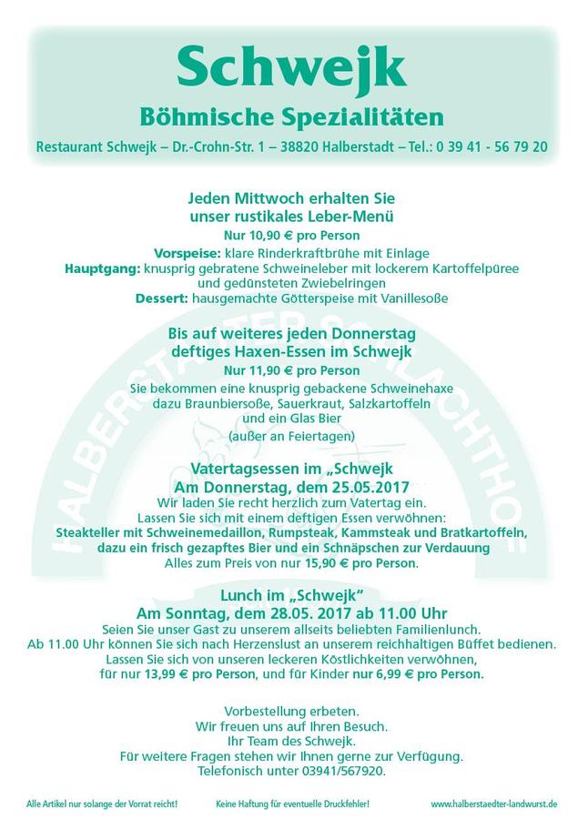 Angebot Schwejk