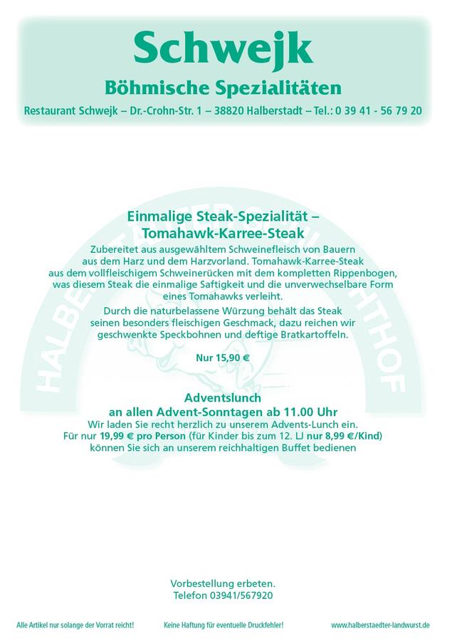 Angebot Schwejk