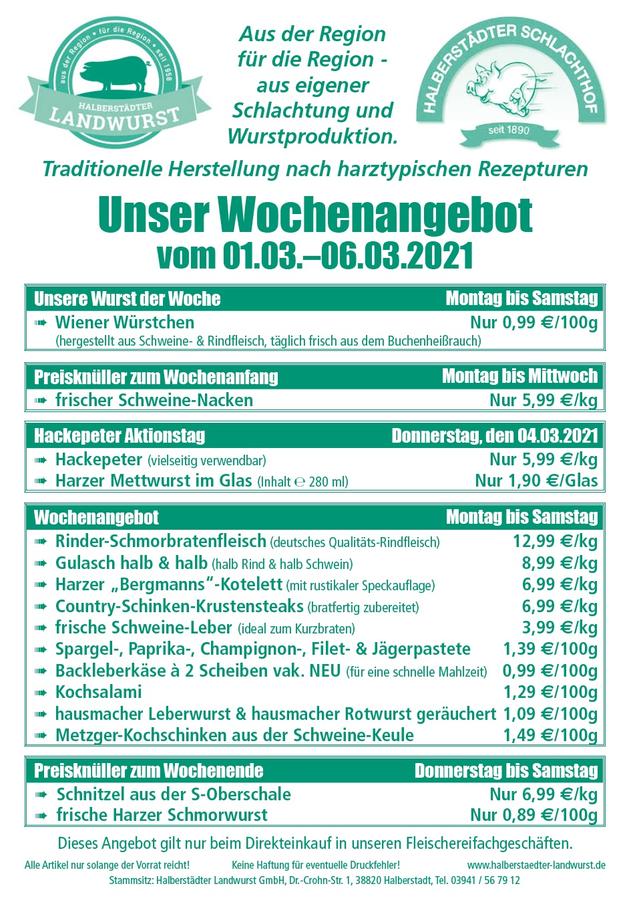 Unser Wochenangebot
