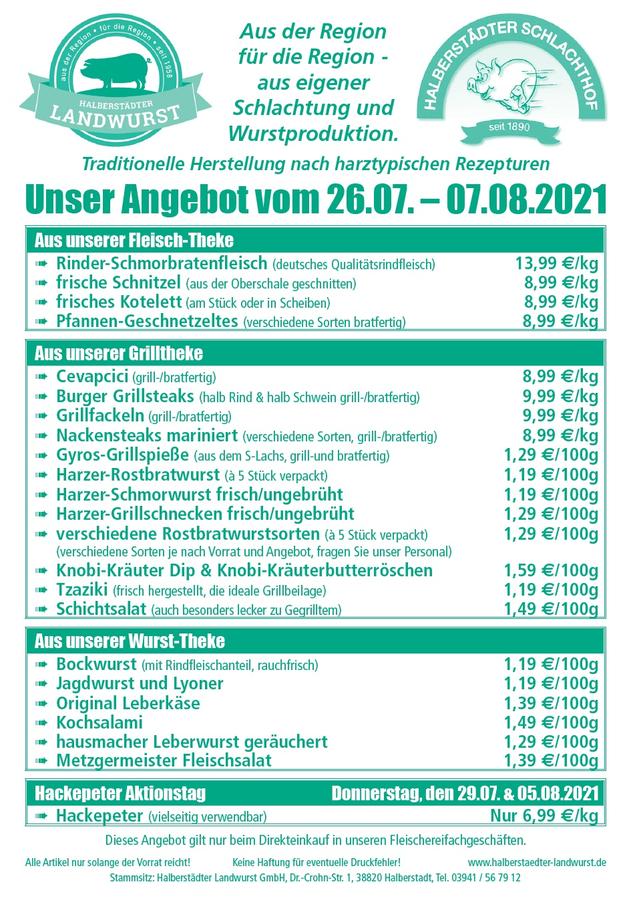 Unser Wochenangebot