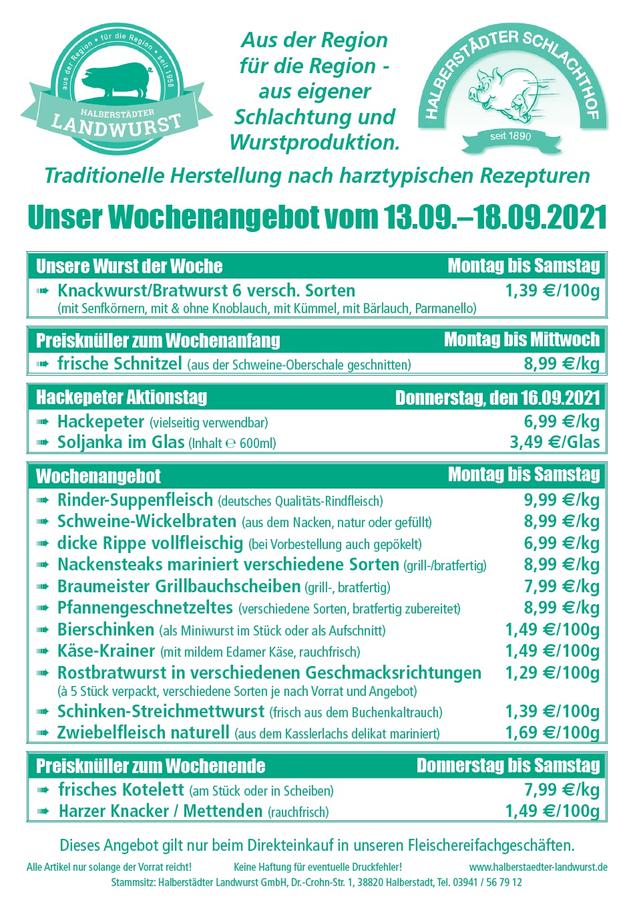 Unser Wochenangebot