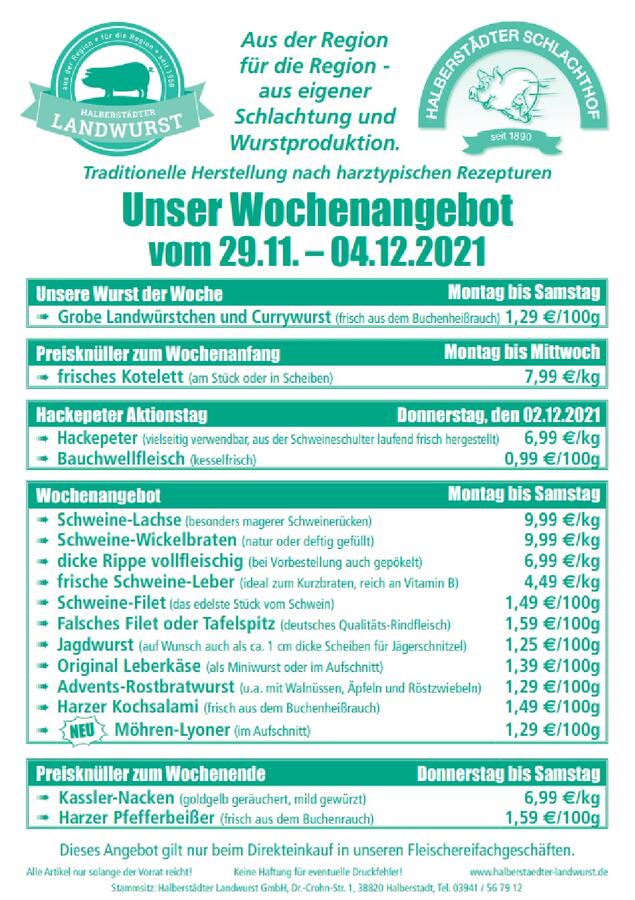 Unser Wochenangebot