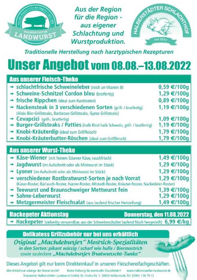 Unser Wochenangebot