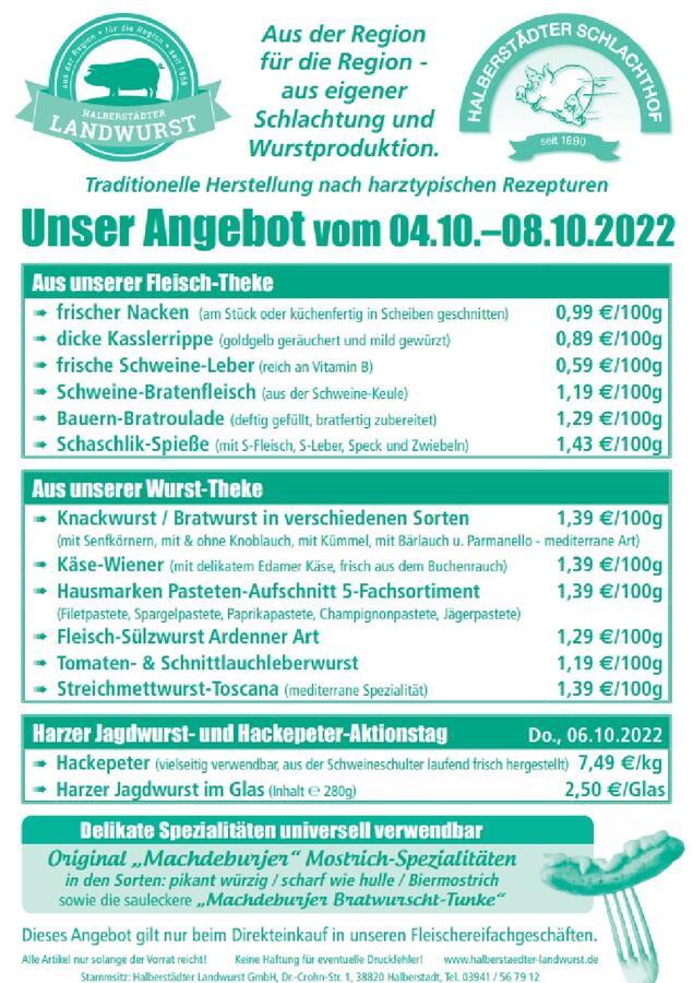 Unser Wochenangebot